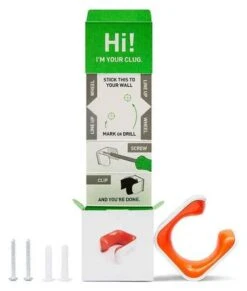 Portabicicletas De Montaje En Pared Híbrido Hornit Clug M (33-42 Mm / 1.3-1.75 '') Blanco / Naranja -Tienda De Bicicletas 128326961b9f43ed9daf5.79765063