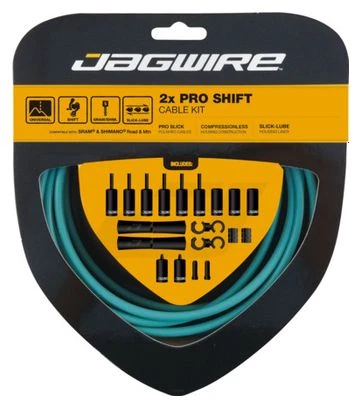 Jagwire 2x Pro Shift Kit Celeste Blue 3 Jagwire 2x Pro Shift Kit Celeste Blue