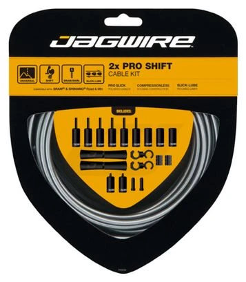 Jagwire 2x Pro Shift Kit Gris Hielo 3 Jagwire 2x Pro Shift Kit Gris Hielo