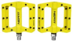 Par De Pedales Planos Neatt Composite 8 Pines Amarillo