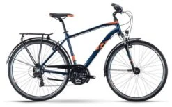 R Raymon TourRay 1.0 Bicicleta De Trekking Shimano Tourney 7S 700 Mm Azul Naranja 2021