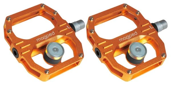 Par De Pedales Magnéticos Magped Sport 2 150N Naranja 3 Par De Pedales Magnéticos Magped Sport 2 150N Naranja