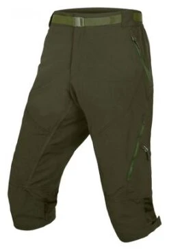 Pantalones Cortos Hummvee II Con Calzoncillos Endura Verde Oscuro