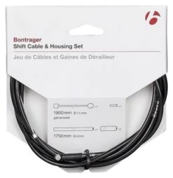 Juego De Cables / Cajas De Cambio Universal Bontrager 4 Mm Negro