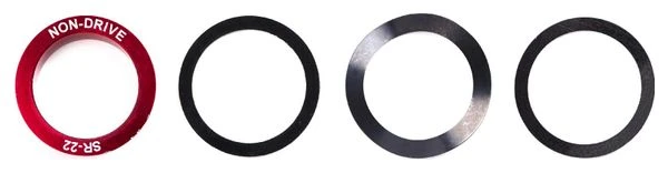 Elvedes Spacers Kit For Shimano 24mm To GXP 22mm 3 Elvedes Spacers Kit For Shimano 24mm To GXP 22mm