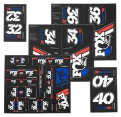 Fox Racing Shox Stickers Heritage 2019 Red/White/Blue -Tienda De Bicicletas 5cb6de531ec0a